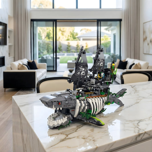 Ghost Sea Shark Building Block Set (1155pcs)